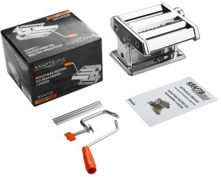 Kraft&Dele Χειροκίνητη Μηχανή Ζυμαρικών από Ανοξείδωτο Ατσάλι με Ρυ...