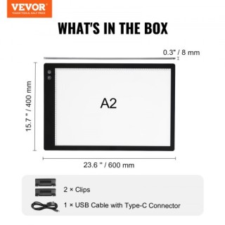 VEVOR Επαναφορτιζόμενη Επιφάνεια Φωτισμού LED A2 με 6 Επίπεδα Ρυθμι... VEVOR Επαναφορτιζόμενη Επιφάνεια Φωτισμού LED A2 με 6 Επίπεδα Ρυθμι...