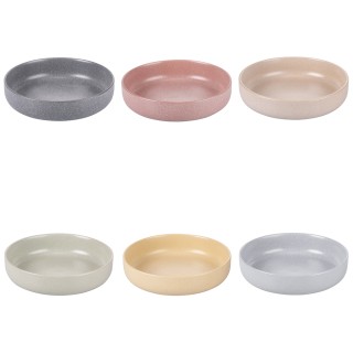 Villa DEste Σετ 6 βαθιά πιάτα ματ χρώματος με εφέ πέτρας από γκρες... Villa DEste Σετ 6 βαθιά πιάτα ματ χρώματος με εφέ πέτρας από γκρες...