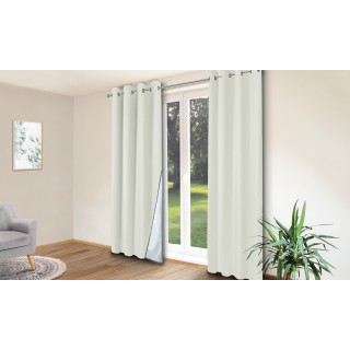 Σετ 2 κουρτίνες με Θερμομονωτική Επένδυση 135 x 240 cm Μπεζ 3004237... Σετ 2 κουρτίνες με Θερμομονωτική Επένδυση 135 x 240 cm Μπεζ 3004237...