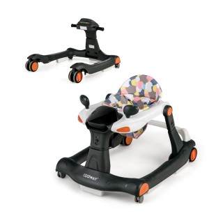 Costway  2 σε 1 Περπατούρα με Ρυθμιζόμενη Ταχύτητα και Ύψος για Μωρ...