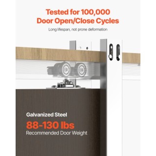 VEVOR Κιτ Συρόμενης Πόρτας για Πόρτες 610-762mm Πλάτος και 2032mm Ύ...