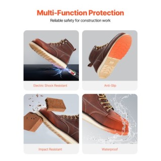 VEVOR Ανδρικές Αδιάβροχες Ατσάλινες Μποτάκια Εργασίας Νο 12 με Αντι... VEVOR Ανδρικές Αδιάβροχες Ατσάλινες Μποτάκια Εργασίας Νο 12 με Αντι...