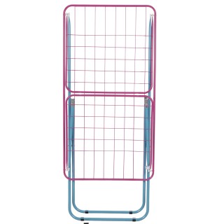 Galileo Στεγνωτήρας μεταλλικός μπλε και φούξια πτυσσόμενος για 2 πλ...