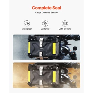 VEVOR Παγκόσμιο Κουτί Αποσκευών Μοτοσυκλέτας 45L με Δερμάτινη Επένδ... VEVOR Παγκόσμιο Κουτί Αποσκευών Μοτοσυκλέτας 45L με Δερμάτινη Επένδ...