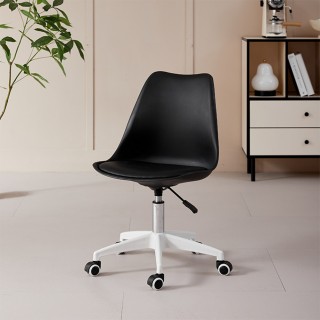 Shally Dogan Εργονομική Μαύρη Καρέκλα Γραφείου με Ρόδες για Σπίτι κ... Shally Dogan Εργονομική Μαύρη Καρέκλα Γραφείου με Ρόδες για Σπίτι κ...