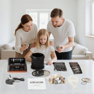 VEVOR Κιτ Λείανσης Πετρωμάτων με 4 Ταχύτητες και Χρονόμετρο 9 Ημερώ...