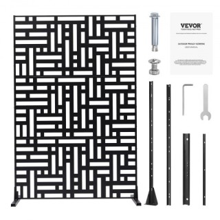 VEVOR Μεταλλικό Μαύρο Πάνελ Ιδιωτικότητας 47 x 76 Εξωτερικού Χώρου ...