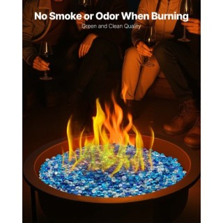 VEVOR Γυάλινες Πέτρες Τζακιού 3/4 10LBS για Εστία - 3 Χρώματα FHBLB... VEVOR Γυάλινες Πέτρες Τζακιού 3/4 10LBS για Εστία - 3 Χρώματα FHBLB...