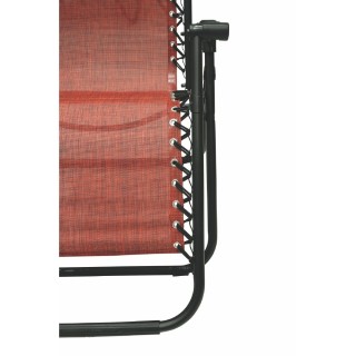 Galileo Πολυθρόνα μεγάλη χαλάρωση κόκκινη, κατασκευή από ανθρακοχάλ...