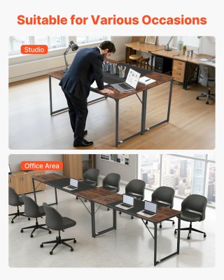 Πολυλειτουργικό Γραφείο Υπολογιστή 160 x 60 x 75 cm Σταθερό και Μον...