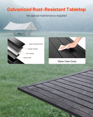VEVOR Τραπέζι Εξωτερικού Χώρου - Μεταλλικό 94x94cm με Οπή Ομπρέλας ... VEVOR Τραπέζι Εξωτερικού Χώρου - Μεταλλικό 94x94cm με Οπή Ομπρέλας ...