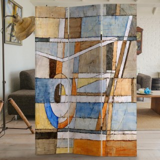 BAKAJI Παραβάν Διαχωριστικό 3 Πάνελ Εκτύπωση Μπρος-Πίσω Αφηρημένος... BAKAJI Παραβάν Διαχωριστικό 3 Πάνελ Εκτύπωση Μπρος-Πίσω Αφηρημένος...