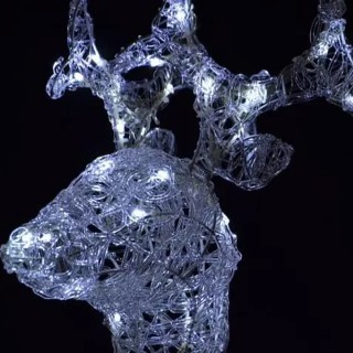 BAKAJI  Εξωτερικός Φωτεινός Τάρανδος Χριστουγέννων 100 εκ Διακόσμησ...