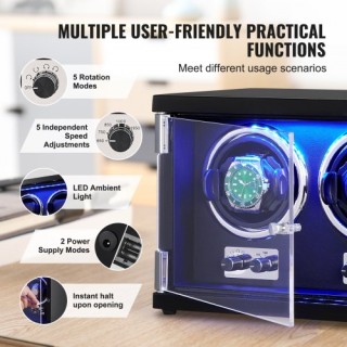 Διπλός Κουρδιστής Ρολογιών VEVOR με 2 Κινητήρες Mabuchi  SBZDSLH2Z0...