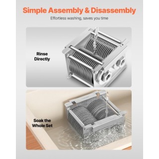 VEVOR Λεπίδα Κοπής Κρέατος 5mm Ανοξείδωτο Ατσάλι για SJY-DQ90 Κρεατ...