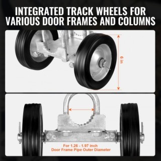 VEVOR Σετ Συρόμενης Πύλης 6” Ρυθμιζόμενο Βαρέως Τύπου Κυλιόμενο Υλι... VEVOR Σετ Συρόμενης Πύλης 6” Ρυθμιζόμενο Βαρέως Τύπου Κυλιόμενο Υλι...