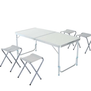 BAKAJI Πτυσσόμενο Τραπέζι Κατασκήνωσης Πικνίκ 120x60cm με 4 Καρέκλ... BAKAJI Πτυσσόμενο Τραπέζι Κατασκήνωσης Πικνίκ 120x60cm με 4 Καρέκλ...