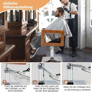 Καρέκλα Κομμωτηρίου Υδραυλική με Περιστροφή 360 μοιρών 87 x 60 x 9... Καρέκλα Κομμωτηρίου Υδραυλική με Περιστροφή 360 μοιρών 87 x 60 x 9...