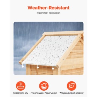 VEVOR Αδιάβροχη Ξύλινη Αποθήκη Κήπου 28x63 ιντσών XDHWCWJXD501G2U... VEVOR Αδιάβροχη Ξύλινη Αποθήκη Κήπου 28x63 ιντσών XDHWCWJXD501G2U...