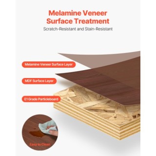 VEVOR Κρεμαστή Βάση Τηλεόρασης 152 x 39 x 36,8 cm  με Ρυθμιζόμενο Ρ...