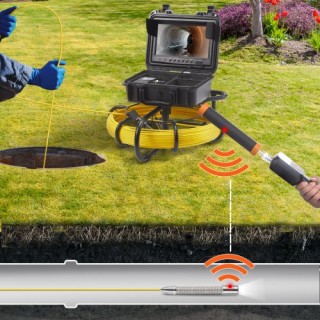 Κάμερα Αποχέτευσης VEVOR με 512Hz Sonde, Οθόνη 9 720p, 50m DDWKXSG... Κάμερα Αποχέτευσης VEVOR με 512Hz Sonde, Οθόνη 9 720p, 50m DDWKXSG...