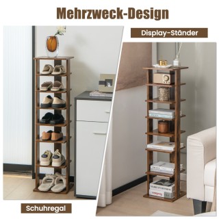 Costway Πολυλειτουργική Ραφιέρα Παπουτσιών 7 Επιπέδων με Βιομηχανι... Costway Πολυλειτουργική Ραφιέρα Παπουτσιών 7 Επιπέδων με Βιομηχανι...