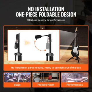 Ρυθμιζόμενη Βάση Κιθάρας VEVOR 35.4-47.2 in, Πτυσσόμενη Τρίποδη Δαπ... Ρυθμιζόμενη Βάση Κιθάρας VEVOR 35.4-47.2 in, Πτυσσόμενη Τρίποδη Δαπ...