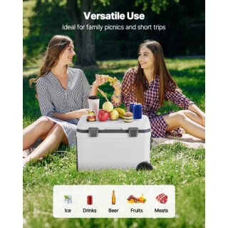 VEVOR Φορητό Ψυγείο 45 QT με Ρόδες και Θήκη Ποτηριού GLLZX45QTB00H5... VEVOR Φορητό Ψυγείο 45 QT με Ρόδες και Θήκη Ποτηριού GLLZX45QTB00H5...