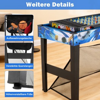 Costway Σετ Πολυτραπεζιού 10-σε-1: Μπιλιάρδο, Χόκεϊ, Πινγκ Πονγκ, Μ... Costway Σετ Πολυτραπεζιού 10-σε-1: Μπιλιάρδο, Χόκεϊ, Πινγκ Πονγκ, Μ...