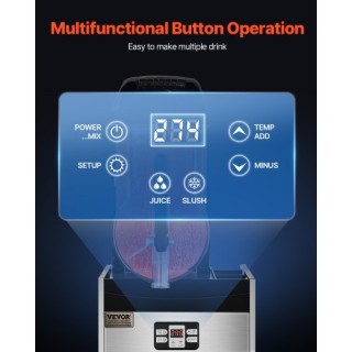 VEVOR 12L Εμπορική Μηχανή Γρανίτας για Μαργαρίτες και Smoothies - Δ... VEVOR 12L Εμπορική Μηχανή Γρανίτας για Μαργαρίτες και Smoothies - Δ...