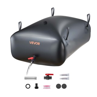 VEVOR Φορητή Δεξαμενή Νερού 330L, Αναδιπλούμενη και Ανθεκτική 1000D...