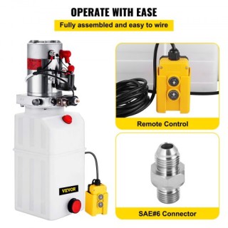 Υδραυλική Αντλία VEVOR 12V 6L Διπλής Ενέργειας για Φορτηγά Ντάμπερ ... Υδραυλική Αντλία VEVOR 12V 6L Διπλής Ενέργειας για Φορτηγά Ντάμπερ ...