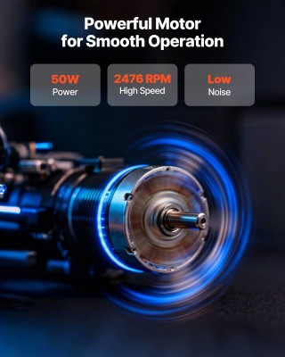 VEVOR Εξαεριστήρας Τοίχου 25.4 εκ., 988 CFM Υψηλής Ταχύτητας με Έλε...