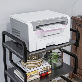 HOMCOM Υποστήριξη Βιομηχανικού Εκτυπωτή 3 Επιπέδων, Μεταλλική και Μ...