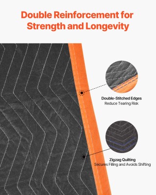 VEVOR Κουβέρτες Μετακόμισης 6 Τεμαχίων, 2032 x 1829 mm, Υφασμάτινες... VEVOR Κουβέρτες Μετακόμισης 6 Τεμαχίων, 2032 x 1829 mm, Υφασμάτινες...