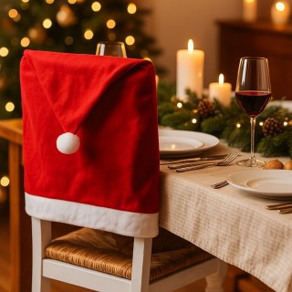 Galileo Καπέλο Άη Βασίλη σε Πολυεστερικό Κάλυμμα Καρέκλας για τα Χρ...