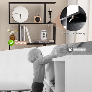 Costway S-σχήματος βιβλιοθήκη με ντουλάπι και γεωμετρικό σχεδιασμό ... Costway S-σχήματος βιβλιοθήκη με ντουλάπι και γεωμετρικό σχεδιασμό ...