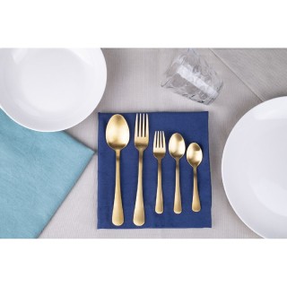 Galileo Σετ 3 Χρυσά Σατινέ Πιρούνια από Ανοξείδωτο Ατσάλι 5TH Avenu...