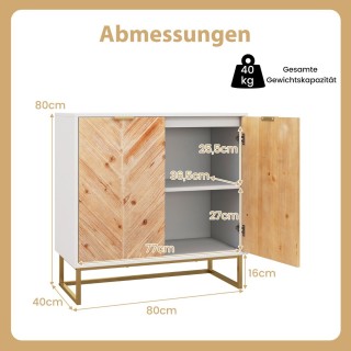 Costway Εξαιρετικός Μπουφές με Φυσική Ομορφιά και Άφθονο Αποθηκευτι... Costway Εξαιρετικός Μπουφές με Φυσική Ομορφιά και Άφθονο Αποθηκευτι...