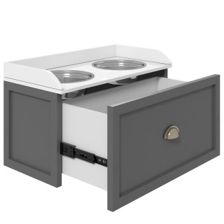 PawHut Ανυψωμένα Μπολ για Σκύλους από Ανοξείδωτο Ατσάλι και Ξύλο με... PawHut Ανυψωμένα Μπολ για Σκύλους από Ανοξείδωτο Ατσάλι και Ξύλο με...