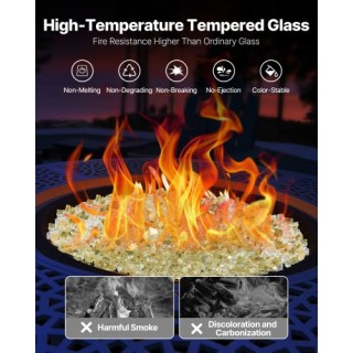 VEVOR Χρυσά Γυάλινα Διακοσμητικά Πέτρες 1/2-Inch για Τζάκι και Πυρσ... VEVOR Χρυσά Γυάλινα Διακοσμητικά Πέτρες 1/2-Inch για Τζάκι και Πυρσ...