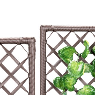 BAKAJI Καφέ Πολυρατάν Πέργκολα με 3 Γλάστρες για Εξωτερικό Χώρο 028...