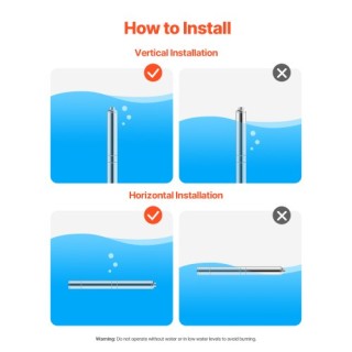 VEVOR Αντλία Υποβρύχιας Γεώτρησης 550W από Ανοξείδωτο Ατσάλι, Βάθος... VEVOR Αντλία Υποβρύχιας Γεώτρησης 550W από Ανοξείδωτο Ατσάλι, Βάθος...