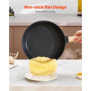 VEVOR Σετ Μαγειρικών Σκευών 17 Τεμαχίων με Γρανίτη Αντικολλητικό Μα...