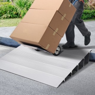 Ράμπα Πόρτας VEVOR, 5 Ύψος, 800 lbs Φορτίο, Αλουμινίου, Ρυθμιζόμενη... Ράμπα Πόρτας VEVOR, 5 Ύψος, 800 lbs Φορτίο, Αλουμινίου, Ρυθμιζόμενη...