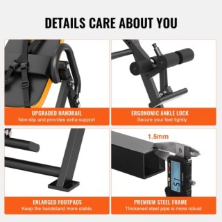 Πτυσσόμενο Τραπέζι Αναστροφής VEVOR για Άσκηση και Ενδυνάμωση DLTC... Πτυσσόμενο Τραπέζι Αναστροφής VEVOR για Άσκηση και Ενδυνάμωση DLTC...