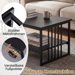 Costway Ορθογώνιο τραπεζάκι σαλονιού με 2 ράφια και ανθεκτικό μεταλ... Costway Ορθογώνιο τραπεζάκι σαλονιού με 2 ράφια και ανθεκτικό μεταλ...