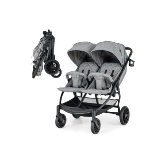 Costway  Πτυσσόμενο Διπλό Καροτσάκι για Μωρά με Ρυθμιζόμενες Θέσεις...