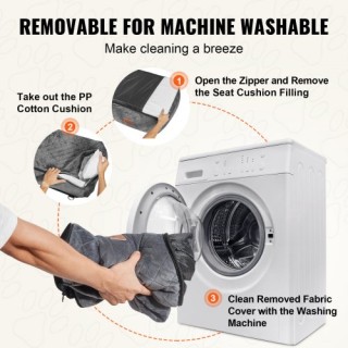 VEVOR Κάθισμα Αυτοκινήτου για Σκύλους έως 18 kg Γκρι  CWZGQCZYHSSFX...